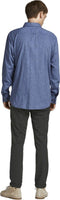 JACK & JONES Marco Connor - heren chino - multi-direction stretch - donkergrijs