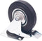 Benson Zwenkwieltje - met rem - rubber zwart - draagkracht 205 kg - zwenkwielen