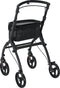 Aluminium Rollator Aktiv - Binnenrollator - Opvouwbaar 360° wielen - Zwart