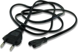 3GO C8 electriciteitssnoer Zwart 1 m CEE7/16 C8 stekker