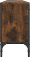 vidaXL - Tv-meubel - met - lade - 200x25x44 - cm - bewerkt - hout - gerookt - eikenkleur