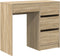 vidaXL - Bureau - Sonoma - Eik - 90x37,5x75 - cm - Gelaagd - Hout