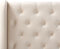 FORBACH - Tweepersoonsbed - Beige - 180 x 200 cm - Fluweel