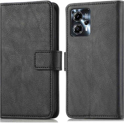 iMoshion Hoesje Geschikt voor Motorola Moto G23 / Moto G13 Hoesje Met Pasjeshouder - iMoshion Luxe Bookcase - Zwart
