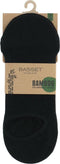 Basset - 2-paar onzichtbare Footies - Lage bamboe sneakersokken - Zwart en wit (2-paar)