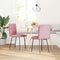 vidaXL - Eetkamerstoelen - 2 - st - fluweel - roze
