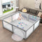 Coast Speelbox Baby - 206 x 185,5 x 68 cm - 50 kleurrijke ballen - Grijs