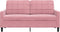 vidaXL - Tweezitsbank - 140 - cm - fluweel - roze