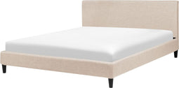 FITOU - Tweepersoonsbed - Beige - 160 x 200 cm - Polyester