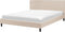 FITOU - Tweepersoonsbed - Beige - 160 x 200 cm - Polyester