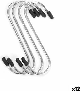 Haak voor ophanging Set Zilverkleurig Metaal (12 Stuks)
