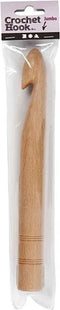Haaknaald, 25, l: 23 cm, 1 stuk, berkehout