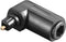 Haakse Optische Toslink Adapter - Toslink (v) - Toslink (m) - 360° Draaibaar - Verguld - Zwart