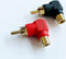 Haakse RCA (tulp) Adapter, 2 stuks