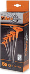 Haakse zeskant stiftsleutelset Beta Tools 96T/S5P (5 delig)