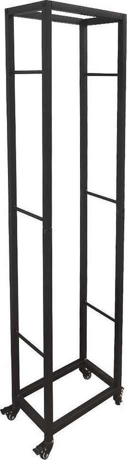 Haardhout brandhout opslag rek verrijdbaar - opslag hout tuinhaard - 160 cm hoog