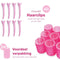 Haarkrulspelden 24 stuks - Incl. 40 haarklemmen - Krulspelden - Heatless Curls - Kleefrollers - Haarrollers - Rollers Hair curler - Krullen zonder hitte - Haar krullers zonder hitte - Haarrollers groot - Haar rollers zelfklevend