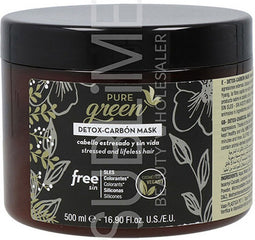 Haarmasker Pure Green Detox Carbon (500 ml)