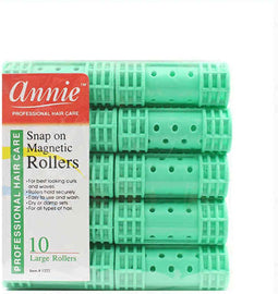 Haarrollen Annie Groot Groen (10 uds)