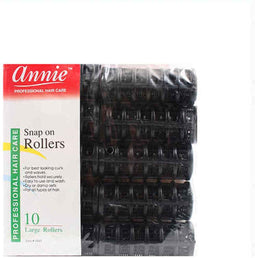 Haarrollen Annie Groot Zwart (10 uds)