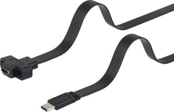 Renkforce RF-3415026 - USB-kabel USB 3.2 Gen1 USB-C 0.50 m - Bevestigingsmogelijkheid - Zwart