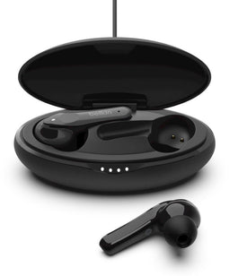 Belkin Soundform Move - Draadloze oordopjes - IPX5 waterdicht - Zwart