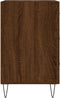 vidaXL - Nachtkastje - 40x40x66 - cm - bewerkt - hout - bruin - eikenkleur