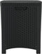 vidaXL - Tuinbox - 39x39x46 - cm - PP - rattan - grafietkleurig