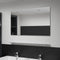 vidaXL - Wandspiegel - met - schap - 100x60 - cm - gehard - glas