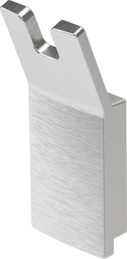 Haceka Aline Dubbele Haak Geborsteld Aluminium