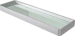 Haceka Aline Shelf Glass Brushed Aluminum 46cm