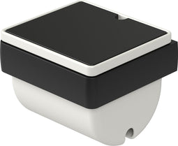 Haceka Aline Toiletrolhouder Bedekt Keramiek Zwart AL