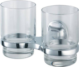 Haceka Aspen Dubbele Bekerhouder 15,4x10,2x9,5 cm Chroom