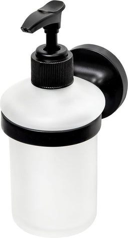 Haceka Aspen Zeepdispenser Glas Zwart - Haceka Aspen Zeepdispenser in het zwart met glazen behuizing.