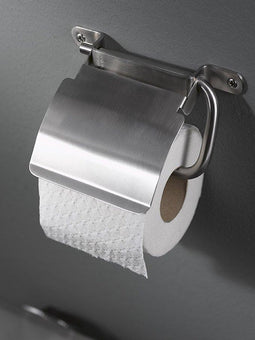 Haceka Ixi Closetrolhouder met klep mat chroom