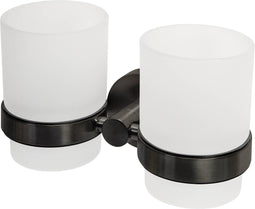 Haceka Kosmos dubbele bekerhouder glas grafiet