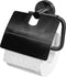 Haceka Kosmos Toiletrolhouder - met klep - grafiet gunmetal