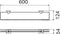 Haceka Mezzo Planchet 60x12,5x5,3 cm RVS-Look