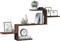 vidaXL - Wandschap - 104x15x49 - cm - bewerkt - hout - bruin - eikenkleurig