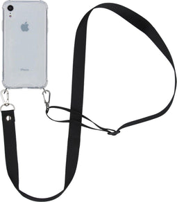 iMoshion Hoesje Geschikt voor iPhone Xr Hoesje Met Koord - iMoshion Backcover met koord - Nylon - Transparant