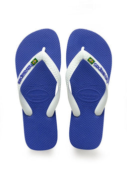 Havaianas Brasil Logo Slippers - Teenslipper - Unisex - Blauw (43/44)