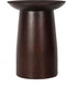Hadza-bijzettafel/kruk-mangohout-walnoot kleur