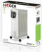 Haeger Elan XI - 2500 W Kachel - Elektrische verwarming - Olieradiator (11 ribben)