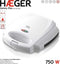 Haeger Zammy - Tosti ijzer - Wit