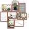 HAES DECO - Houten Multi Fotolijst / Galerie Stockholm donkerbruin voor 8 foto's 10x15 (formaat 44 x 44 cm) - MP150