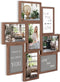 HAES DECO - Houten Multi Fotolijst / Galerie Stockholm donkerbruin voor 8 foto's 10x15 (formaat 44 x 44 cm) - MP150