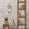 HAES DECO - Houten Multi Fotolijst Nancy in de vintage kleuren bruin, grijs en wit voor 3 foto's 10x15 (formaat 19 x 61 cm) - MP132