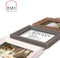 HAES DECO - Houten Multi Fotolijst Nancy in de vintage kleuren bruin, grijs en wit voor 3 foto's 10x15 (formaat 19 x 61 cm) - MP132