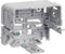 Hager GLT5010 Kabelgoot Apparaat-inbouwdoos (l x b) 71 mm x 64 mm Grijs-wit (RAL 7035) 1 stuk(s)