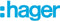Hager VU603NWH RJ45-inbouwmodule E-Dat CAT 6A